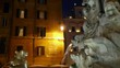 Roma, piazza della Rotonda, la fontana (part.)