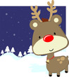 baby christmas rudolph background