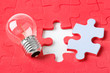 Lamp and puzzle