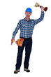 craftsman holding a golden cup