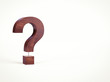 Wooden Question Mark