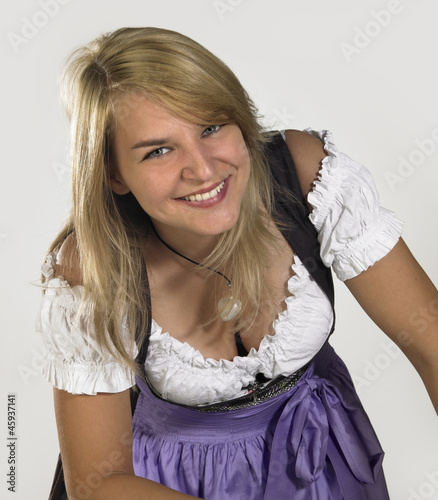 Photo: woman in a dirndl woman in a dirndl