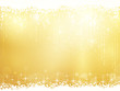 Abstract background with stars, snowfall and light effects