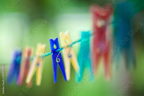 Photo: Wäscheklammer blau Wäscheklammer blau