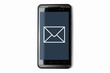 Smartphone mit Briefsymbol, SMS