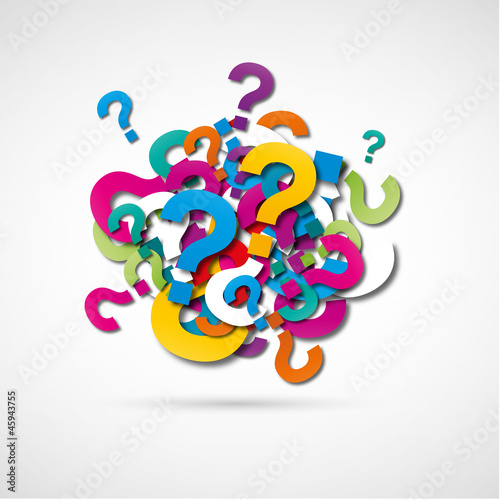 Vector: point d'interrogation point d'interrogation