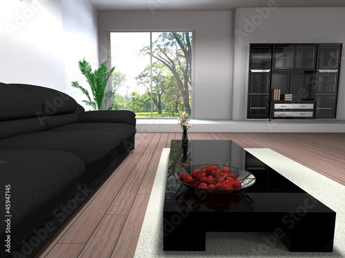 Illustration: modern home interior modern home interior