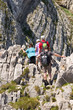Wanderer im Alpstein - Alpen - Schweiz