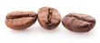 Coffee beans on white background, closeup