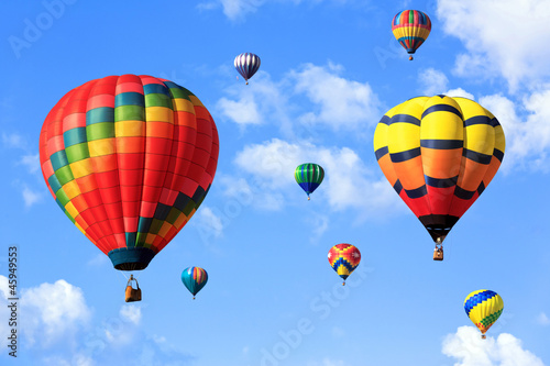 Photo: colorful hot air balloons colorful hot air balloons