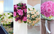 collage of wedding bouquets