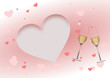 Herzen und Sekt