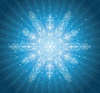 Pattern in a shape of a snowflake.