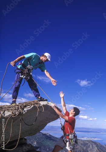 Photo: Team of climbers. Team of climbers.