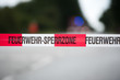 Feuerwehr Sperrzone - Gefahrengebiet