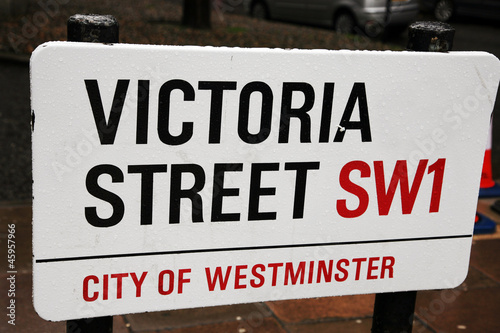 Photo: London Street Sign - Victoria Street London Street Sign - Victoria Street