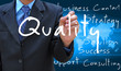 Foto: businessman hand writing quality businessman hand writing quality
