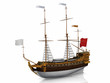 Photo: galion on a white background galion on a white background