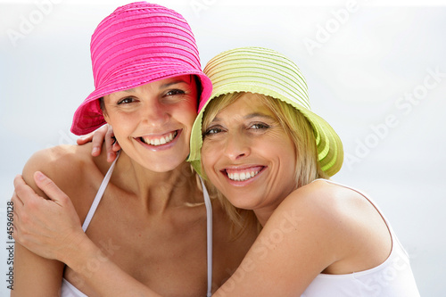 Photo: Portrait of two women at the beach Portrait of two women at the beach