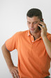 Man talking on his mobile phone