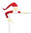 Illustration: Weihnachtsmann mit Textfreiraum Weihnachtsmann mit Textfreiraum