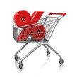 Symbol of percent in cart