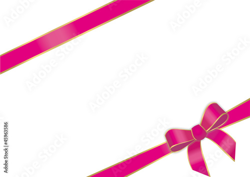 Vector: Geschenkband in pink Geschenkband in pink