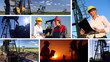Workers in an Oilfield, multiscreen