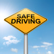 Safe driving concept.