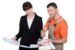female architect and male painter