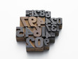 typefaces numbers in composition