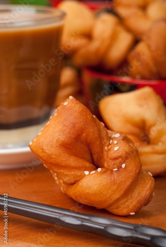 Photo: Crullers called boy-meets-girl in Cantonese. Unsharpened. Crullers called boy-meets-girl in Cantonese. Unsharpened.