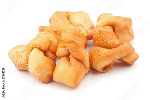 Photo: Fried Crullers called 'boy-meets-girl' in Cantonese. Unsharpened Fried Crullers called 'boy-meets-girl' in Cantonese. Unsharpened