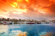 Port Vell - marina in Barcelona. Spain.