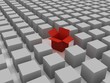 The leader, the best, 3 d, a sea of boxes