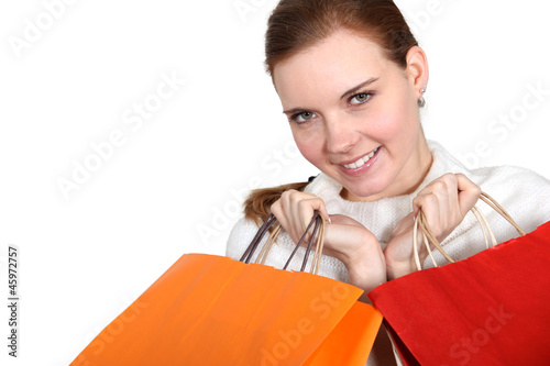 Photo: woman doing shopping woman doing shopping