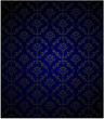 beauty blue Vintage Wallpaper Vector Background Tile