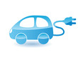 Vector: Blue Electric Car Blue Electric Car