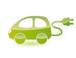 Vector: Green Electric Car Green Electric Car
