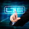 Foto: Mann wählt LTE aus Mann wählt LTE aus
