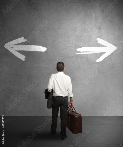 Photo: Businessman with different destinations Businessman with different destinations