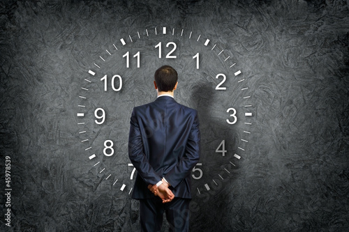 Photo: Time for solutions concept Time for solutions concept