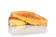 Grilled cheese sandwich with reflection