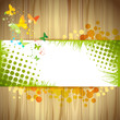Colorful background with butterfly