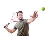 Tennis serve.