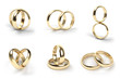 Wedding rings, engraved