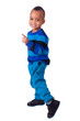 portrait african american little boy
