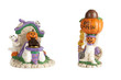 Halloween pumpkin head mummies with chocolates