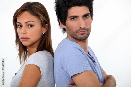 Photo: Couple in a bad mood Couple in a bad mood