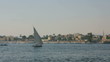 boats on Nile River in Luxor, Egypt